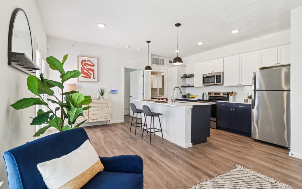 A1 - 1 bedroom floorplan layout with 1 bathroom and 629 square feet (Living
)